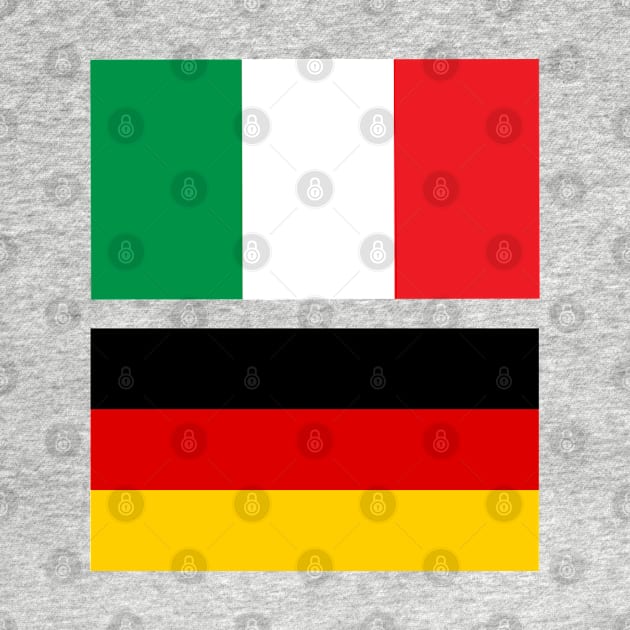 Italy and Germany Flag by Islanr